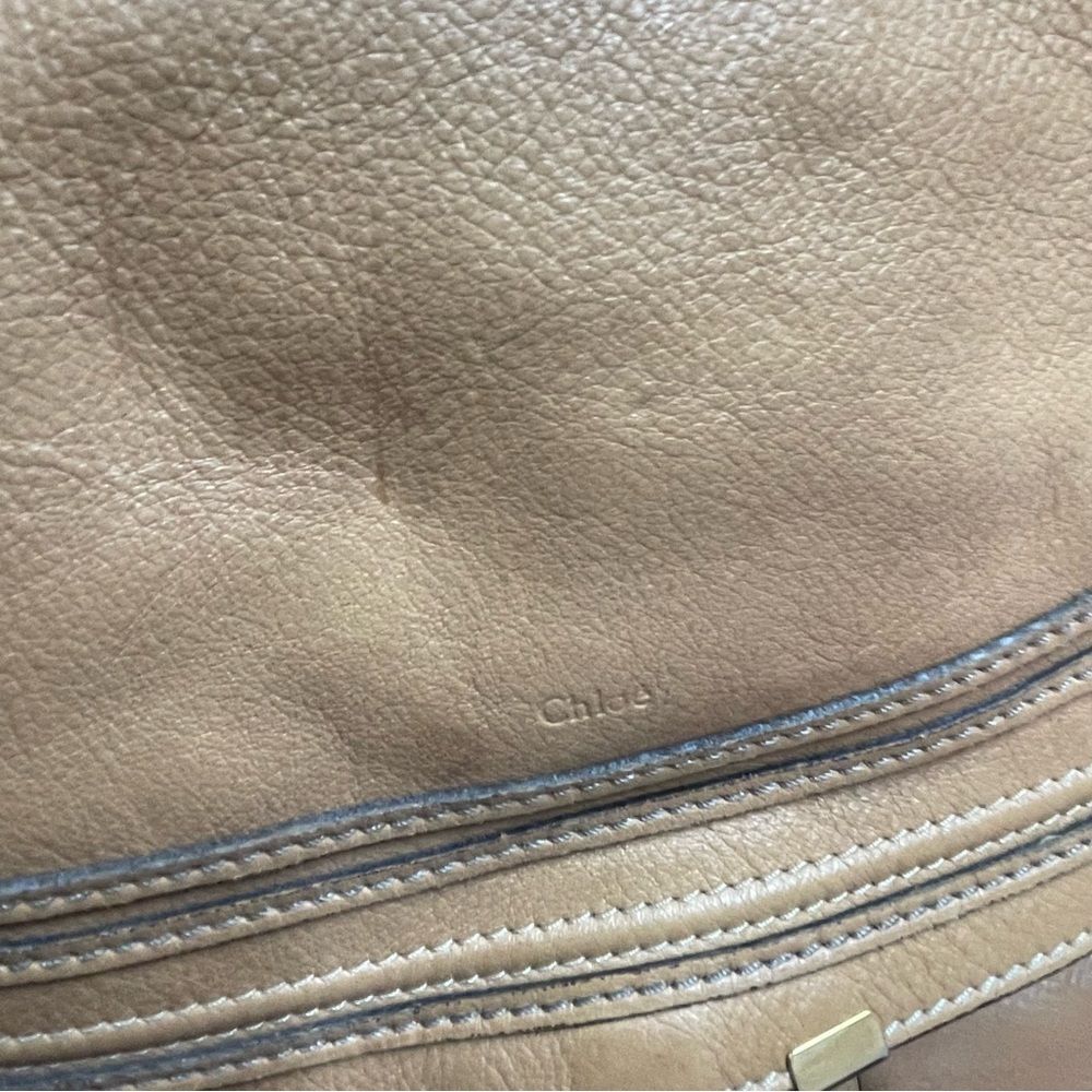 Chloe Marcie Large Hobo Leather Shoulder Bag - Picture 4 of 16
